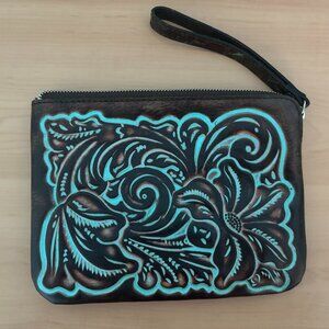 Patricia Nash - Cassini Wristlet in Tooled Turquoise